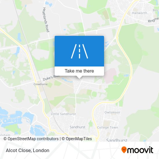Alcot Close map