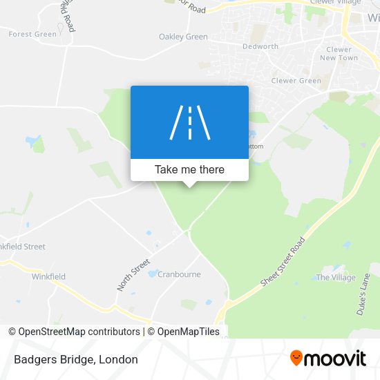 Badgers Bridge map