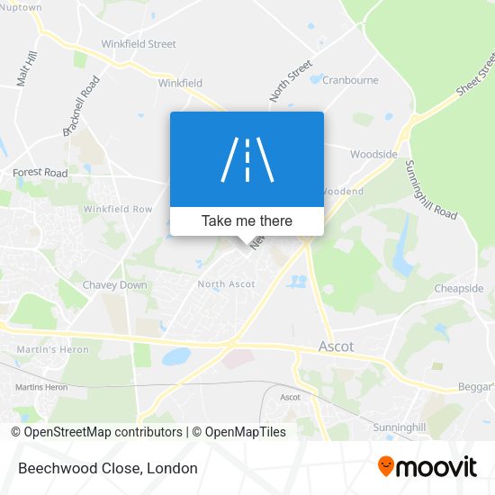 Beechwood Close map