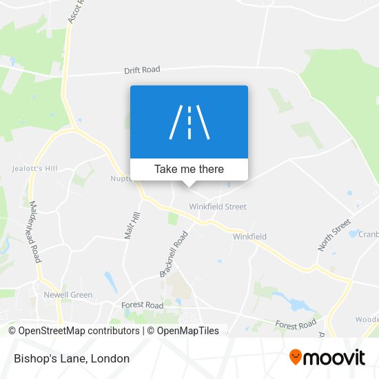 Bishop's Lane map