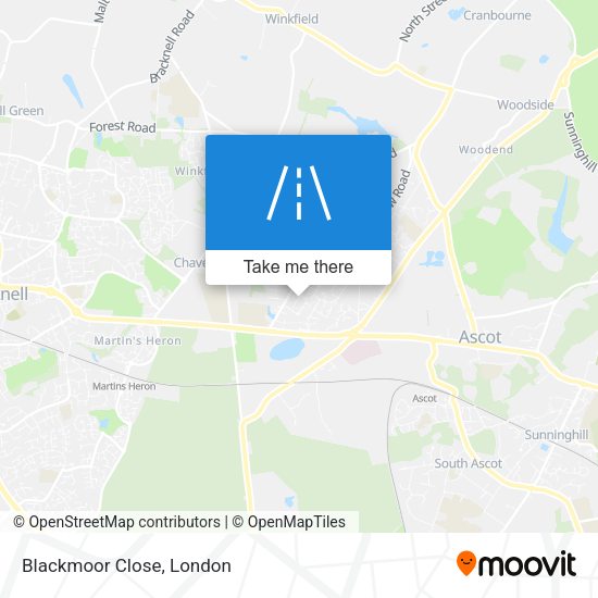Blackmoor Close map