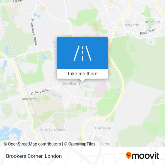 Brookers Corner map