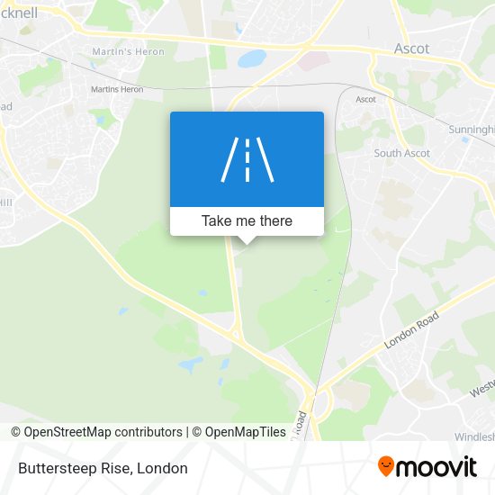 Buttersteep Rise map