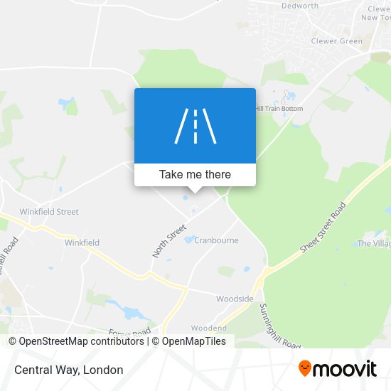 Central Way map