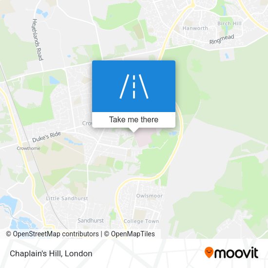 Chaplain's Hill map