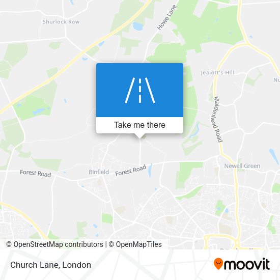 Church Lane map