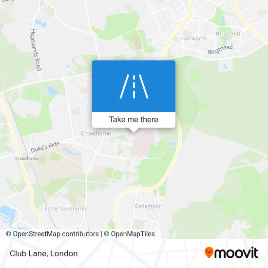 Club Lane map