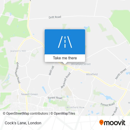 Cock's Lane map