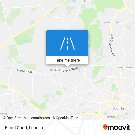 Elford Court map