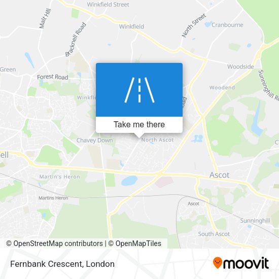 Fernbank Crescent map