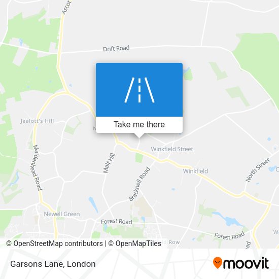 Garsons Lane map