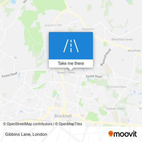 Gibbins Lane map