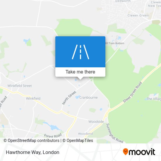 Hawthorne Way map