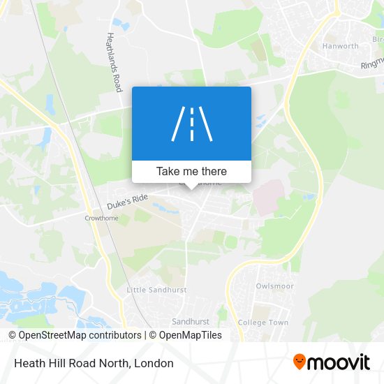 Heath Hill Road North map