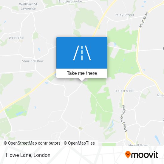 Howe Lane map