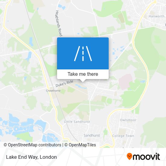 Lake End Way map