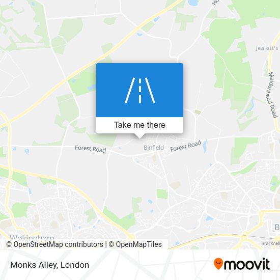 Monks Alley map