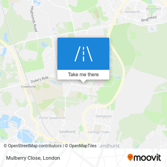 Mulberry Close map