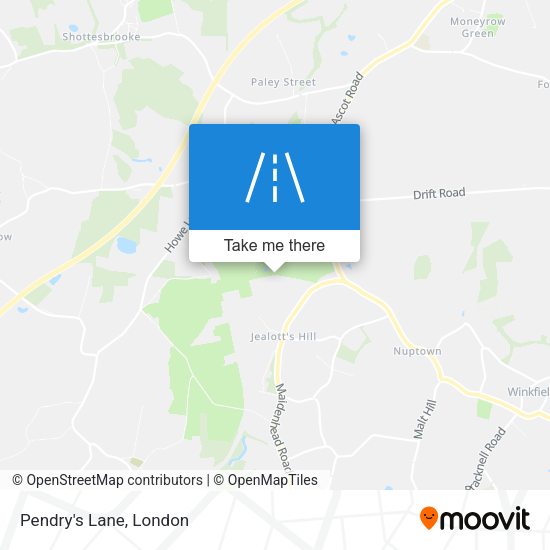 Pendry's Lane map