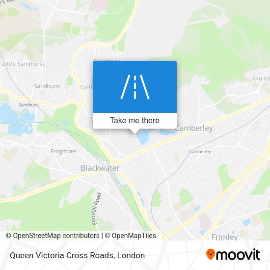 Queen Victoria Cross Roads map