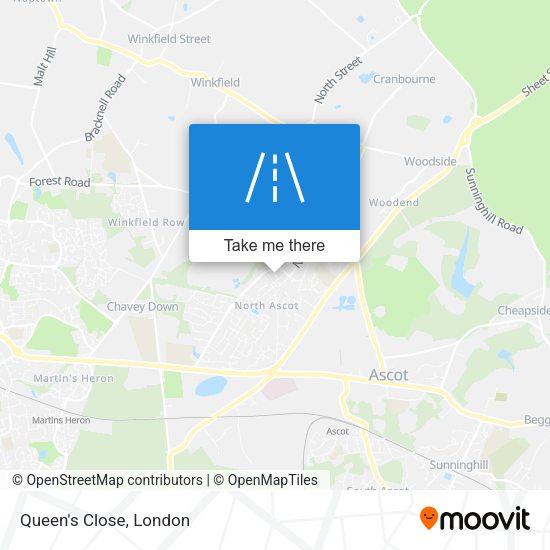 Queen's Close map