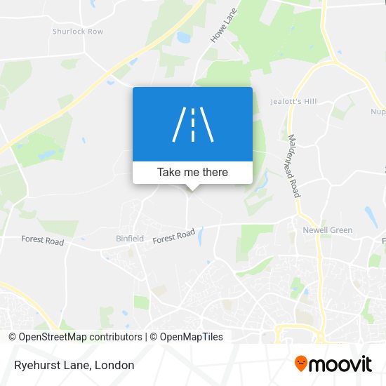 Ryehurst Lane map