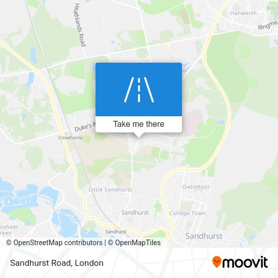 Sandhurst Road map