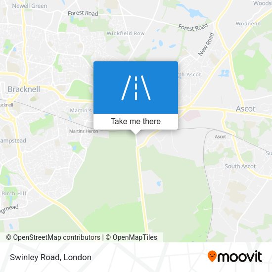 Swinley Road map