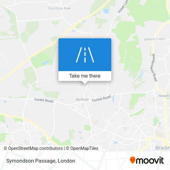 Symondson Passage map