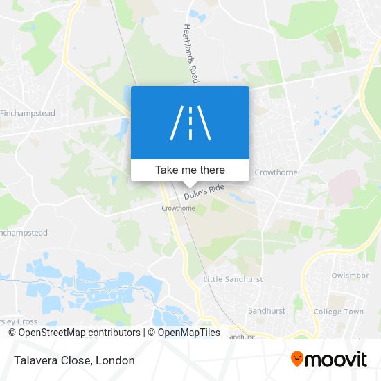 Talavera Close map