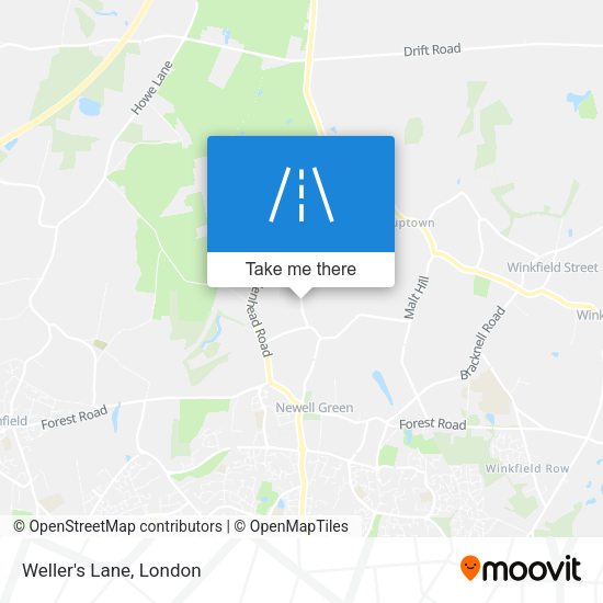 Weller's Lane map