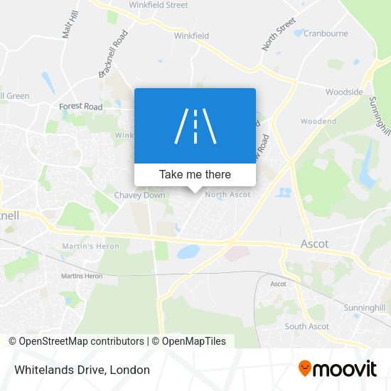 Whitelands Drive map