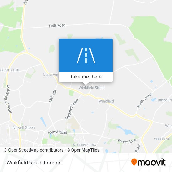 Winkfield Road map