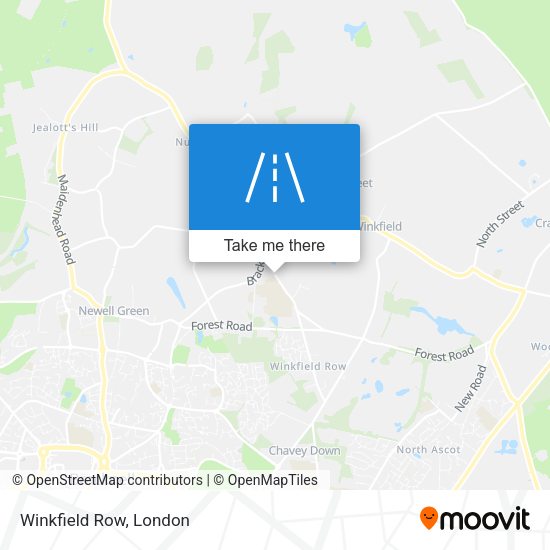 Winkfield Row map