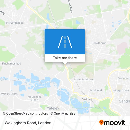 Wokingham Road map