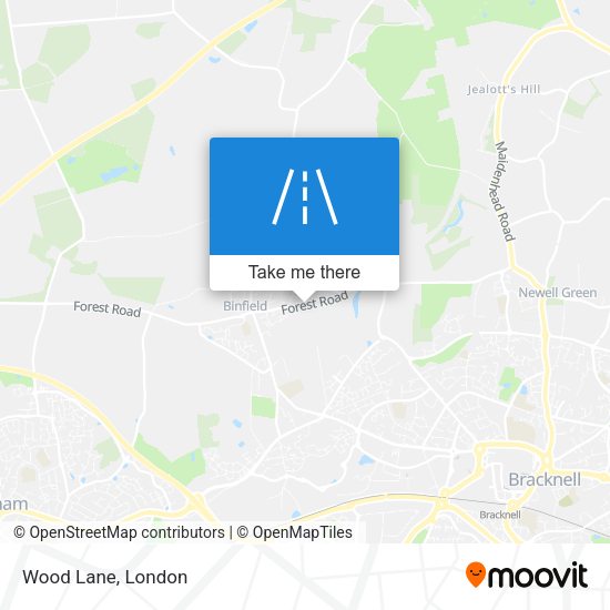 Wood Lane map