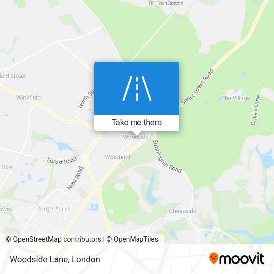 Woodside Lane map