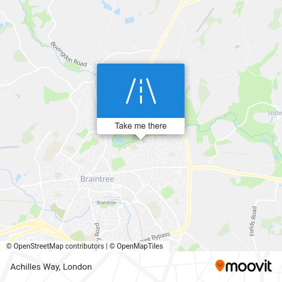 Achilles Way map