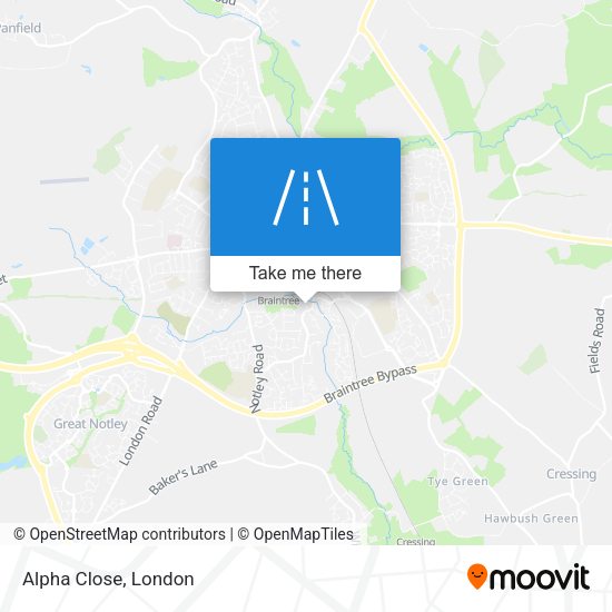 Alpha Close map
