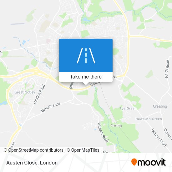 Austen Close map