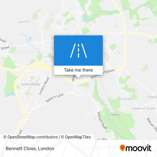 Bennett Close map