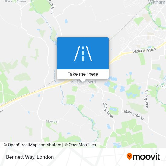 Bennett Way map