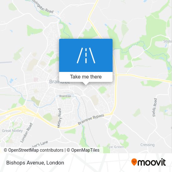 Bishops Avenue map