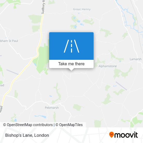 Bishop's Lane map