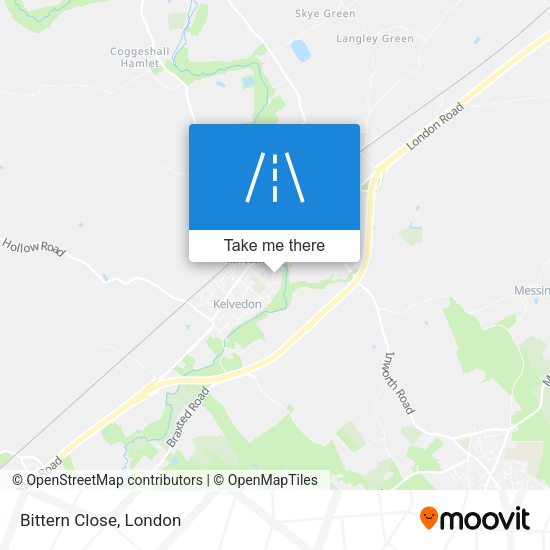 Bittern Close map
