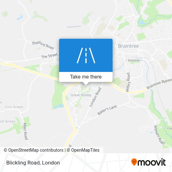 Blickling Road map