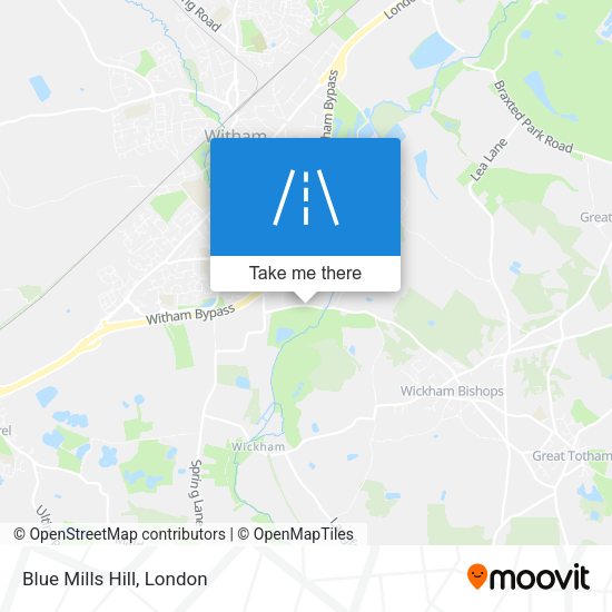 Blue Mills Hill map