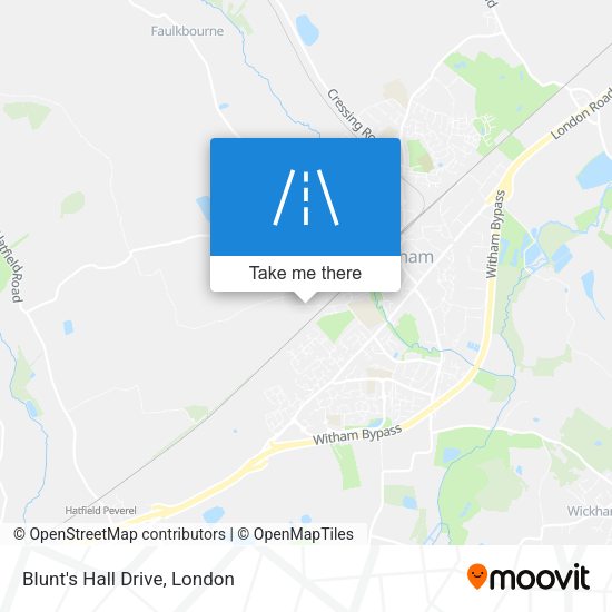Blunt's Hall Drive map
