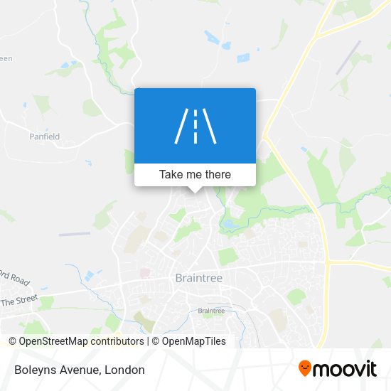Boleyns Avenue map