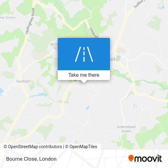 Bourne Close map